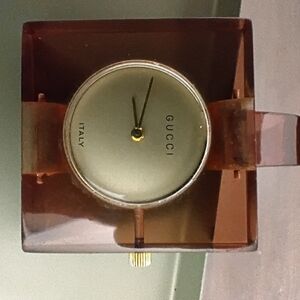 Gucci Brown Square Watch